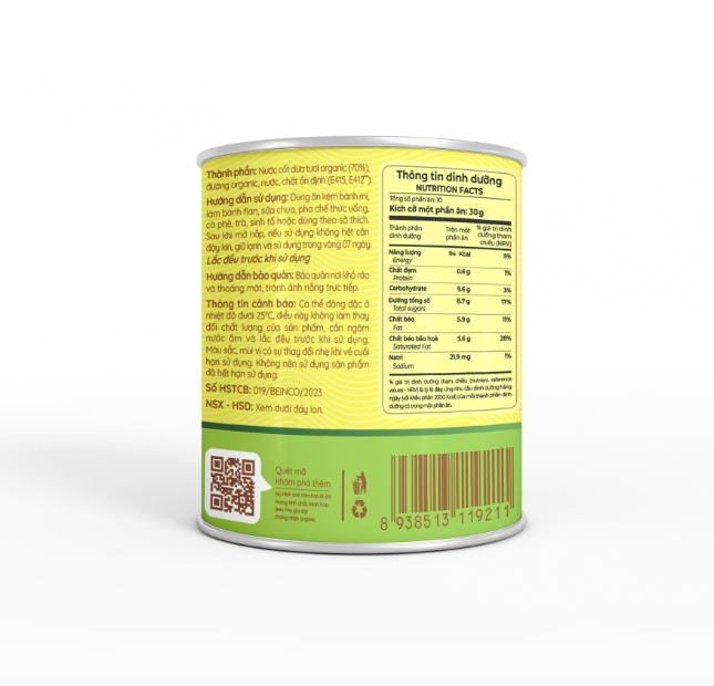 ORGANIC SWEETENED CONNDENSED COCONUT MILK